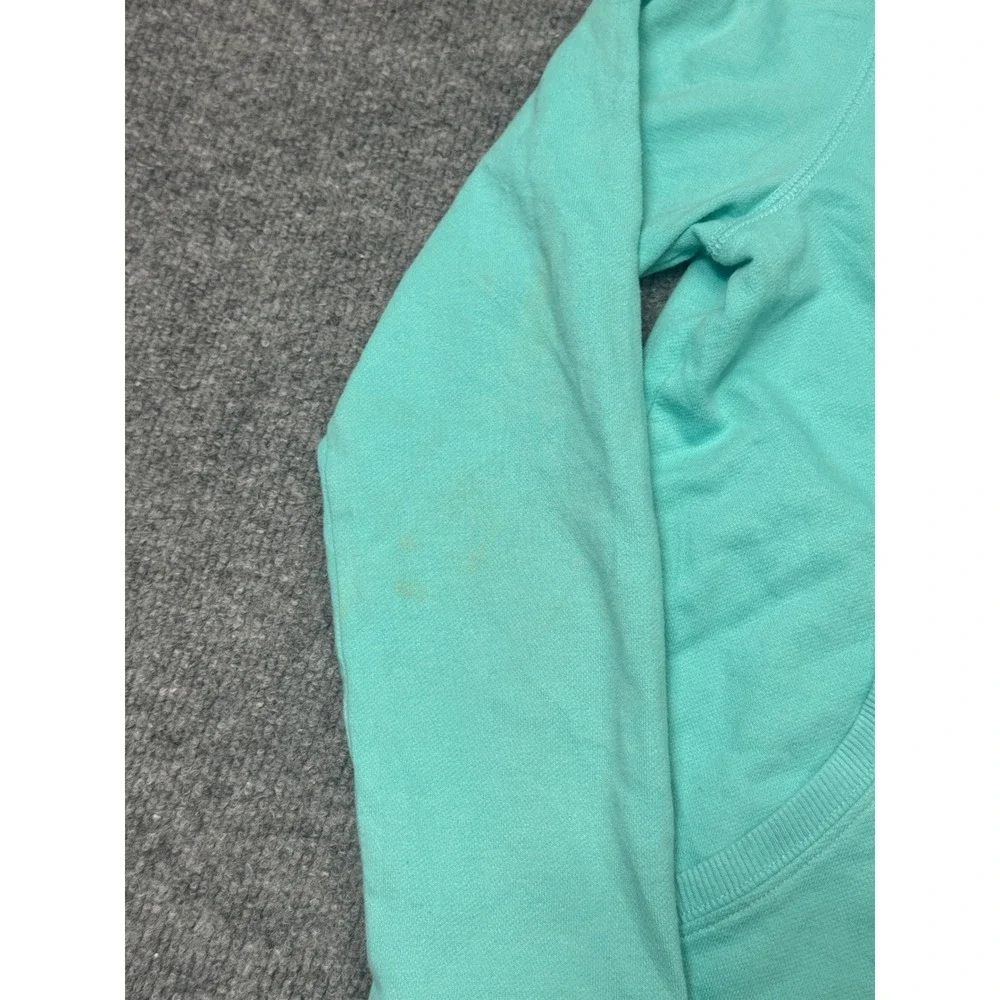 *The‎ Childrens Place Girls XL 14 Aqua Teal Silver Glitter Heart Zip Up Hoodie